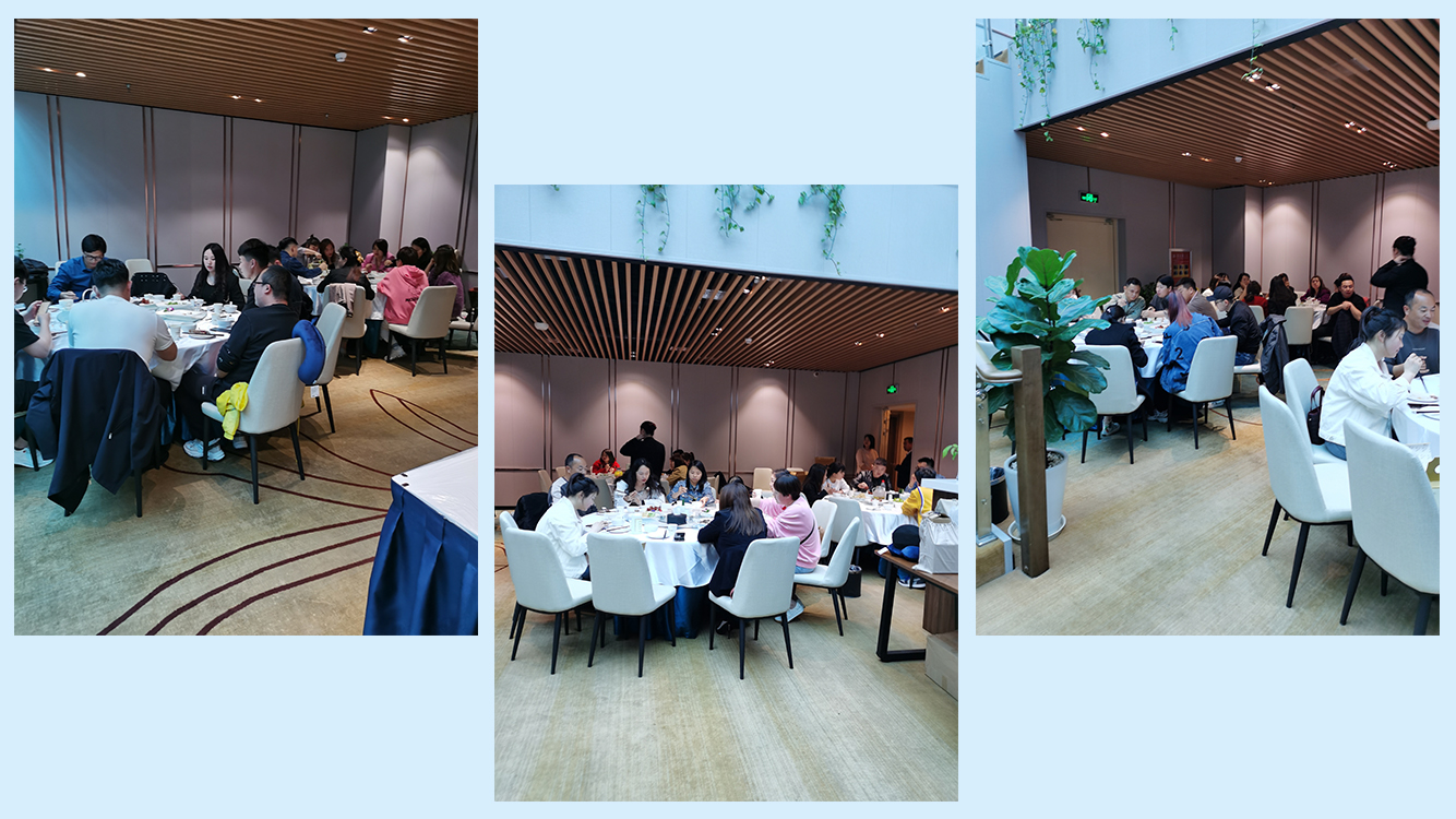 大家在一起就餐，其樂融融